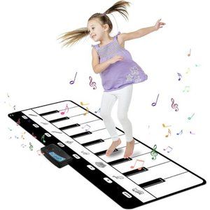 Piano Mat, Kids Musical Mat Floor Piano Keyboard Mat with 8 Instruments Sounds